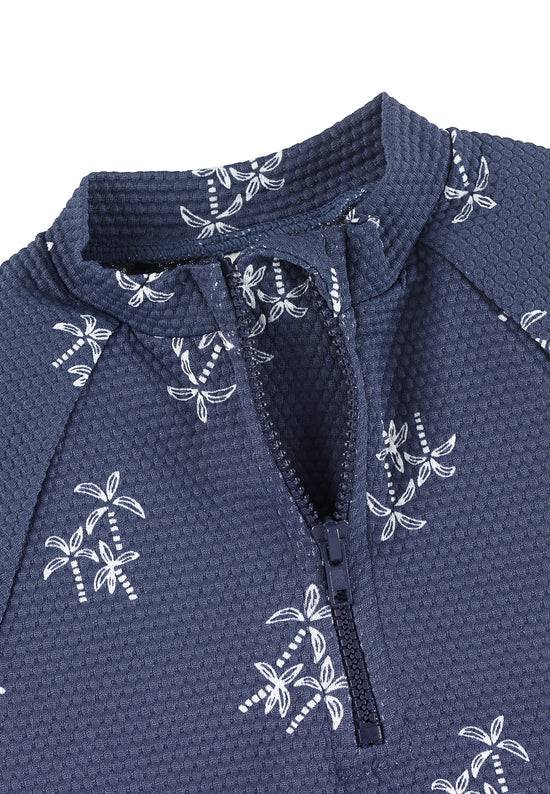 Sterntaler Schwimmshirt bedruckt mit Palmen in blau Sonderangebot der Fabrik