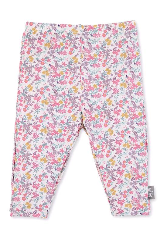 Sterntaler Leggings bedruckt mit Blumen in ecru Kostenloser Versand international