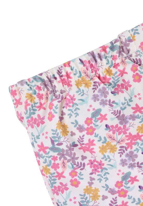 Sterntaler Leggings bedruckt mit Blumen in ecru Kostenloser Versand international