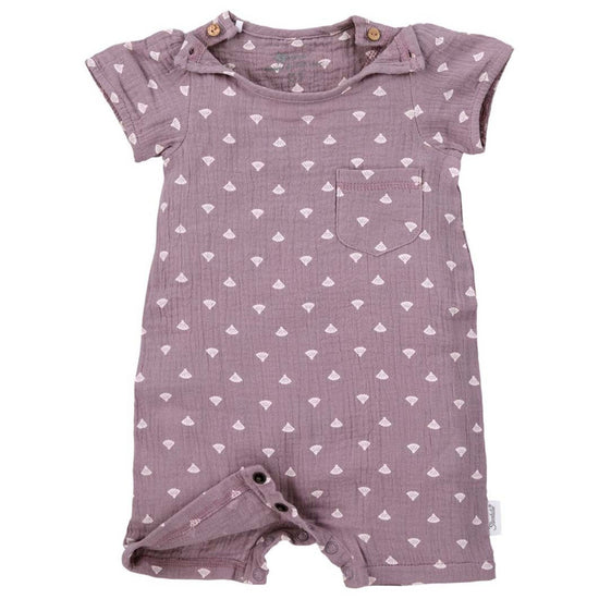 Sterntaler Baby Kurzarm-Strampler in Lila, Musselin (Bio) mit Muscheln Speichern exportieren