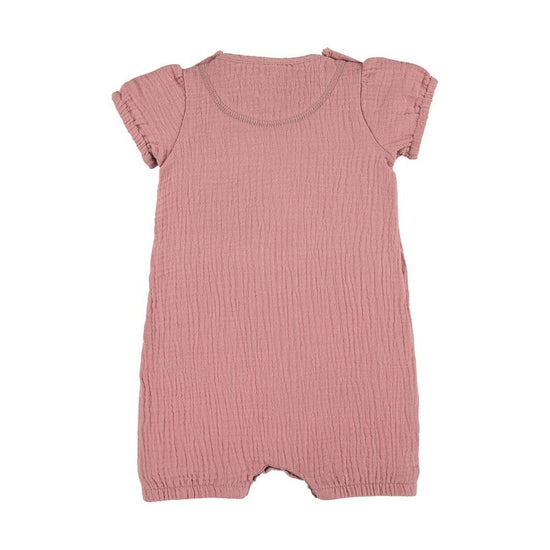 Sterntaler Playsuit in Zartrosa oder Hellrot mit Puffärmelchen 50% Rabatt für begrenzte Zeit