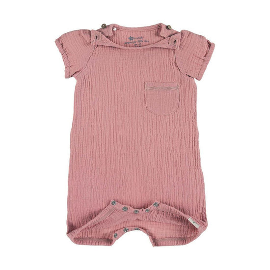 Sterntaler Playsuit in Zartrosa oder Hellrot mit Puffärmelchen 50% Rabatt für begrenzte Zeit