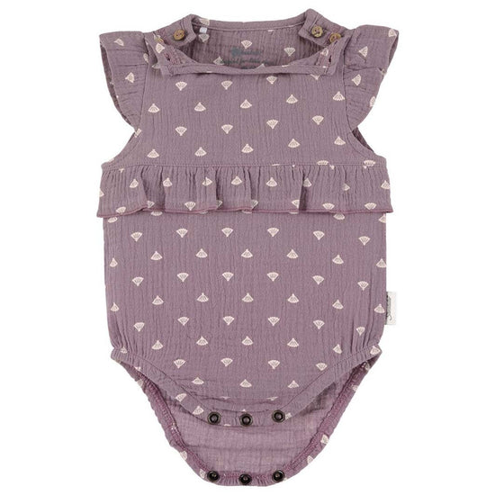 Sterntaler Baby Kurzarm-Strampler aus Musselin (Bio) mit Muschel-Design Auslauf