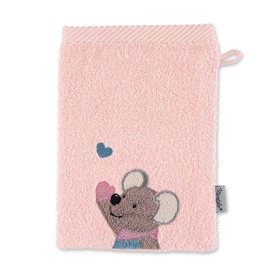 Sterntaler Waschhandschuh Maus Mabel in Zartrosa, 15x21cm Preisnachlass