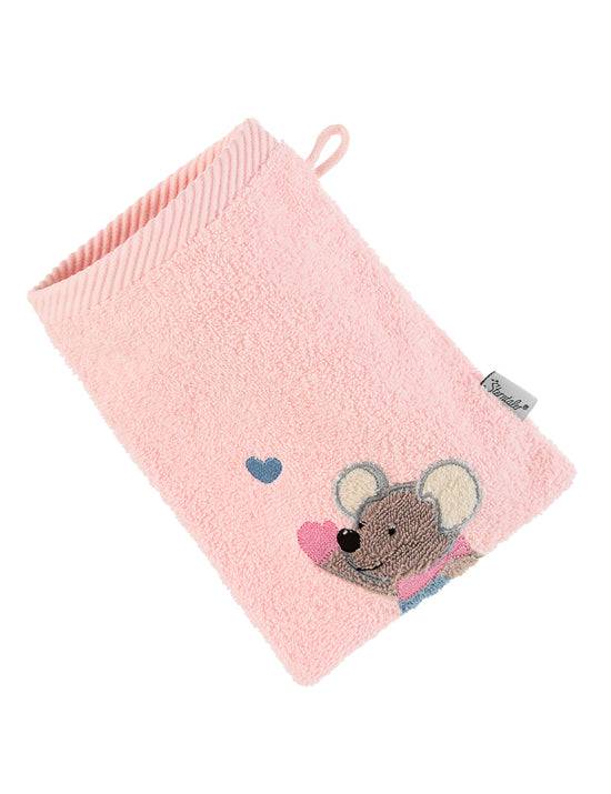 Sterntaler Waschhandschuh Maus Mabel in Zartrosa, 15x21cm Preisnachlass
