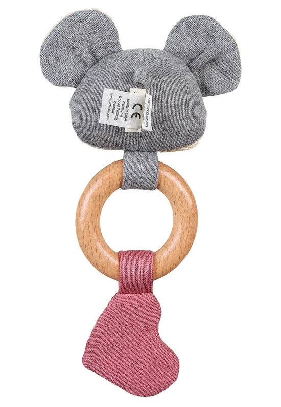 Sterntaler GOTS Strick-Spielfigur Maus, Holz-Greifring Buche Sonderangebote