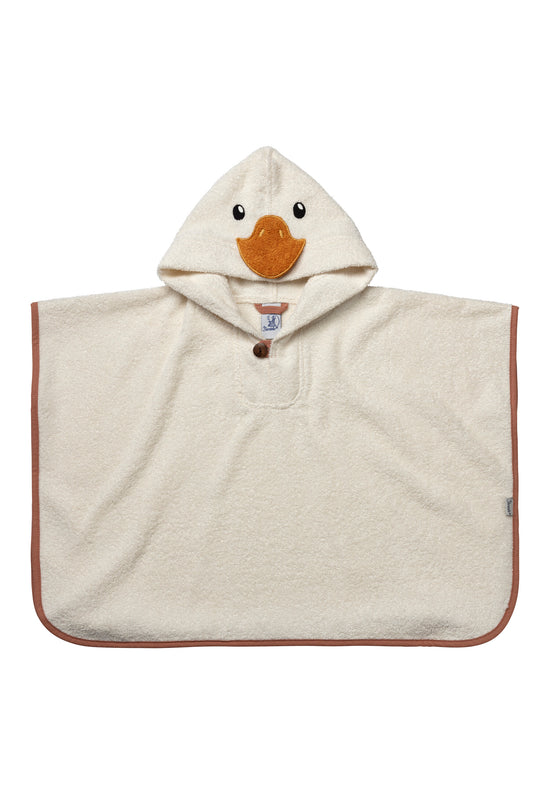 Sterntaler Badeponcho Ente Edda aus Baumwolle in ecru