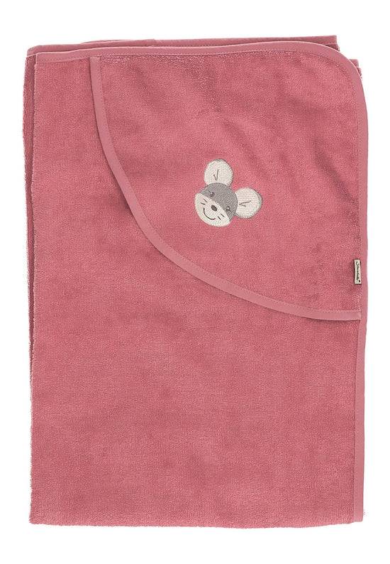 Sterntaler GOTS Badetuch 100x100 Maus Mabel aus Frottee, Rosa Begrenzt auf 3 Tage