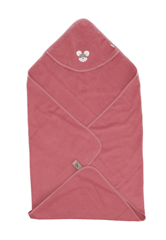 Sterntaler GOTS Badetuch 100x100 Maus Mabel aus Frottee, Rosa Begrenzt auf 3 Tage