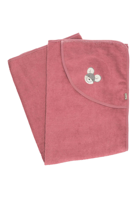 Sterntaler GOTS Badetuch 100x100 Maus Mabel aus Frottee, Rosa Begrenzt auf 3 Tage