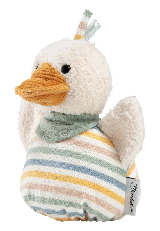 Sterntaler Knuddelsäckchen Ente Edda in buntem Ringel-Jersey Blitzverkäufe