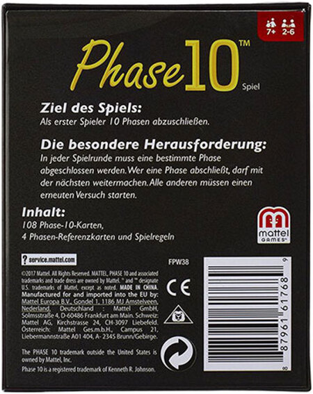 spieleoffensive Phase 10 - Kartenspiel Online Shopping