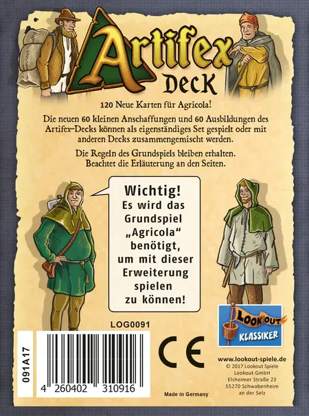 spieleoffensive Agricola - Artifex-Deck Erweiterung Valentinstagsangebot