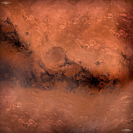 spieleoffensive Spielmatte Mars (90 x 90 cm) Sonderangebote