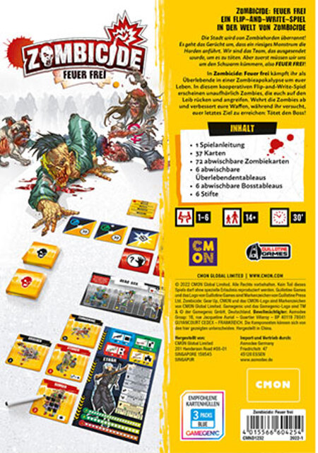 spieleoffensive Zombicide: Feuer frei Flip n`Write Günstig kaufen