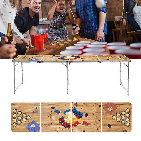 spieleoffensive Höhenverstellbarer Bier-Pong Tisch (exklusives Design) Online