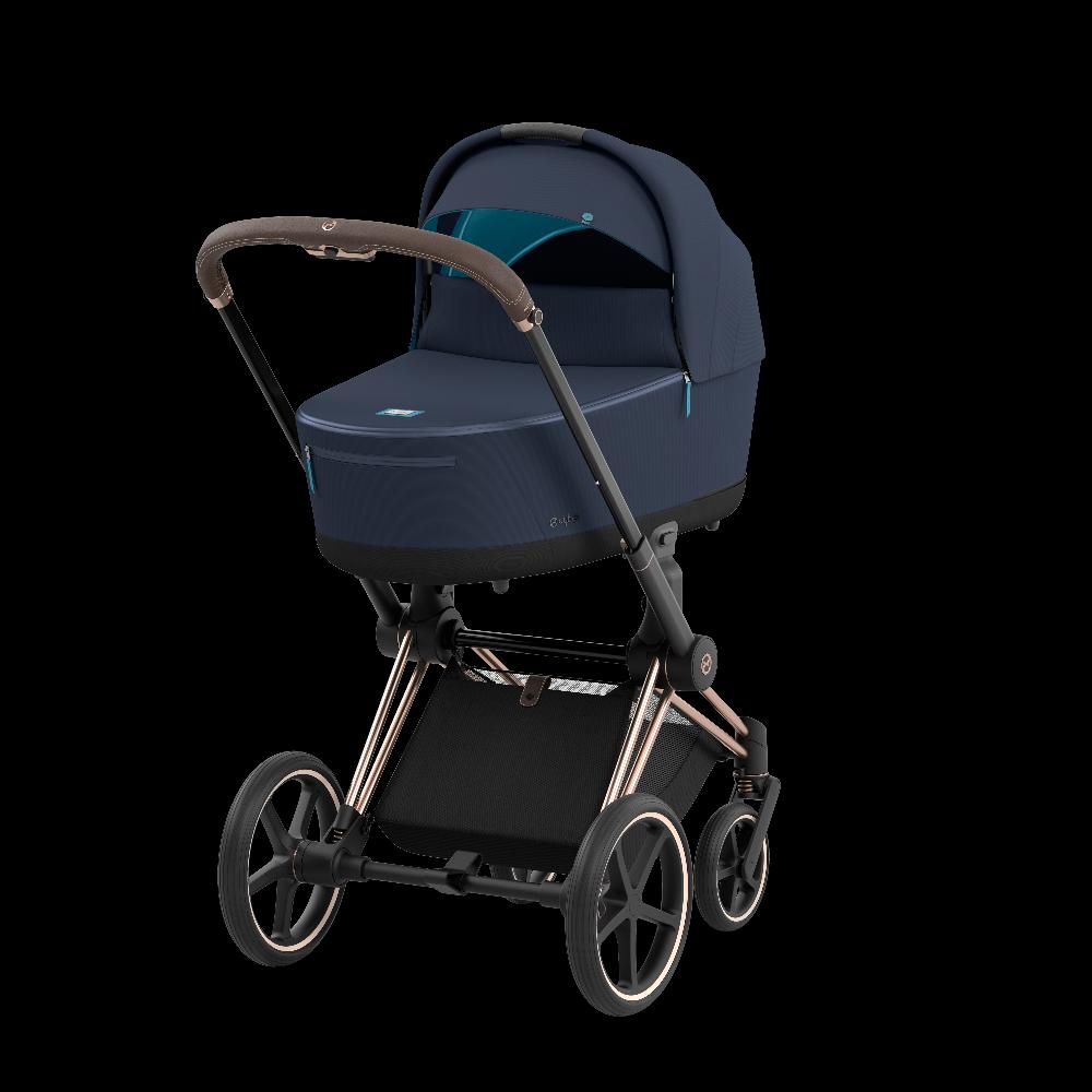 babymarkt Kombikinderwagen Priam Rosegold Dark Navy Conscious Collection Nur für heute