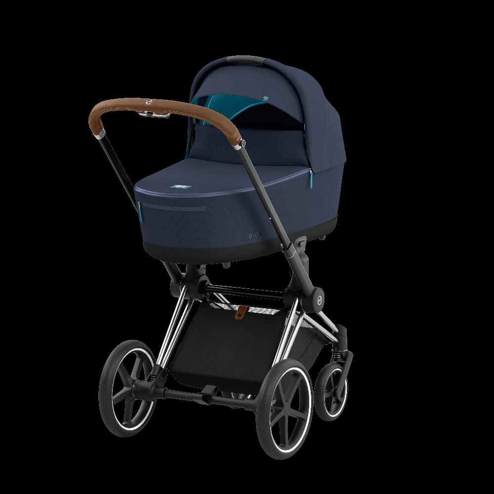 babymarkt Kombikinderwagen Priam Chrome Brown Dark Navy Conscious Collection Angebote
