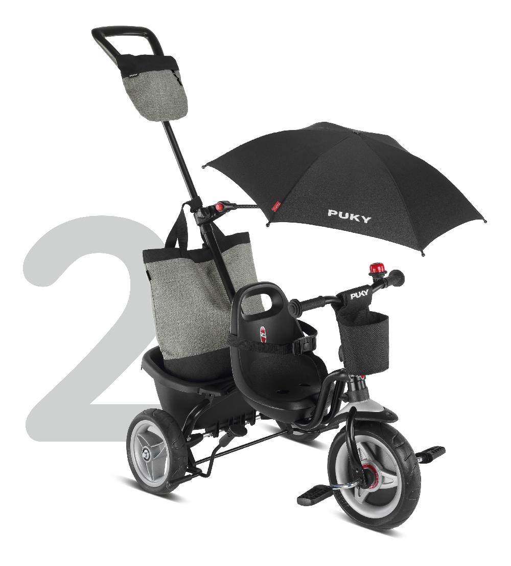 babymarkt 4 in 1 Dreirad Ceety Comfort schwarz 2442 Sonderangebot