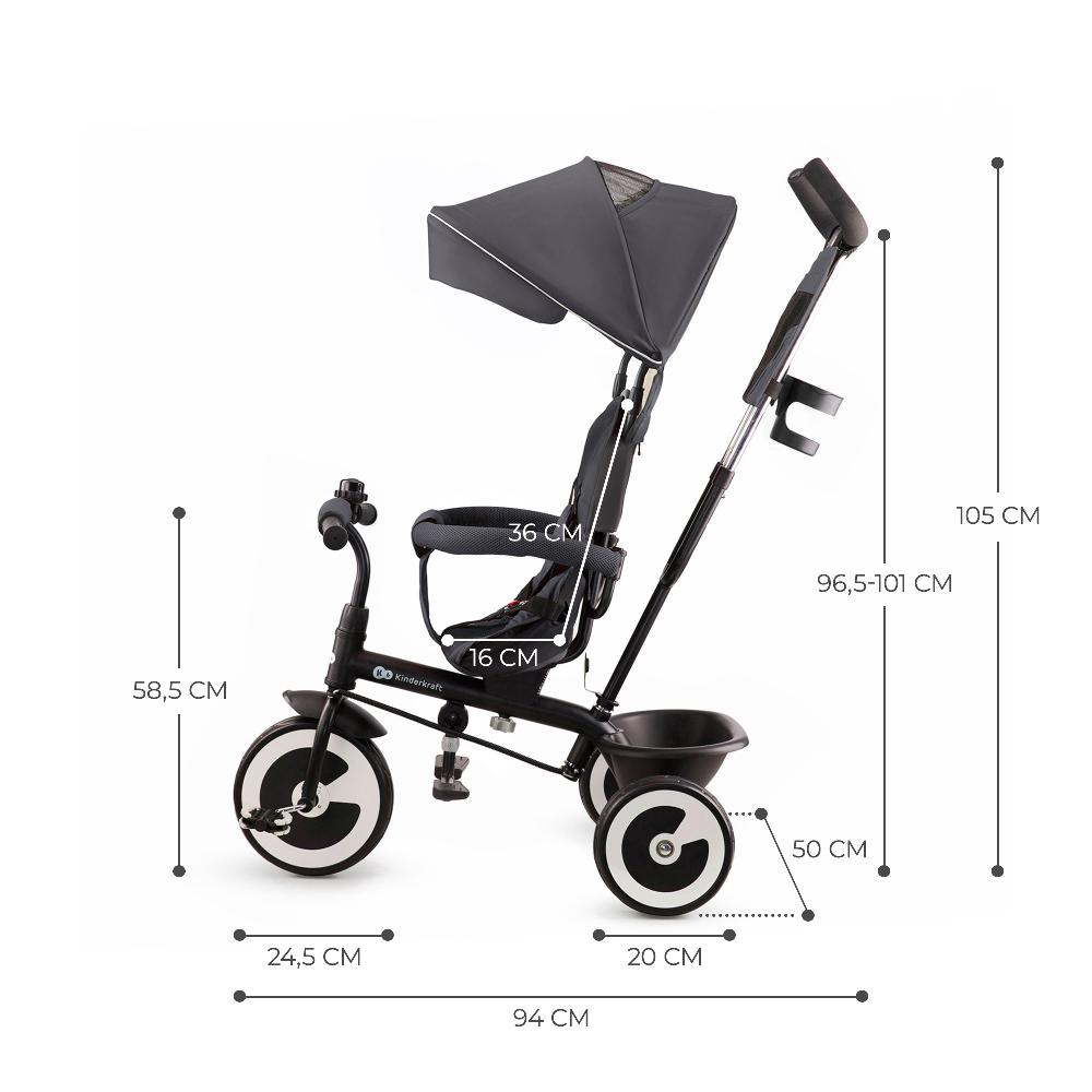babymarkt Dreirad Aston grau Günstig kaufen