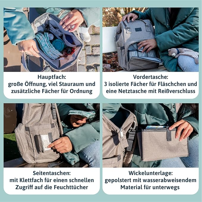 babymarkt ProGression Wickelrucksack inkl. Wickelunterlage Schwarz 50% Rabatt für begrenzte Zeit
