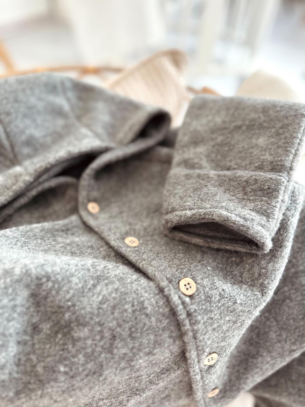 babymarkt Wollwalk Overall kaergely grau Fabrikverkauf