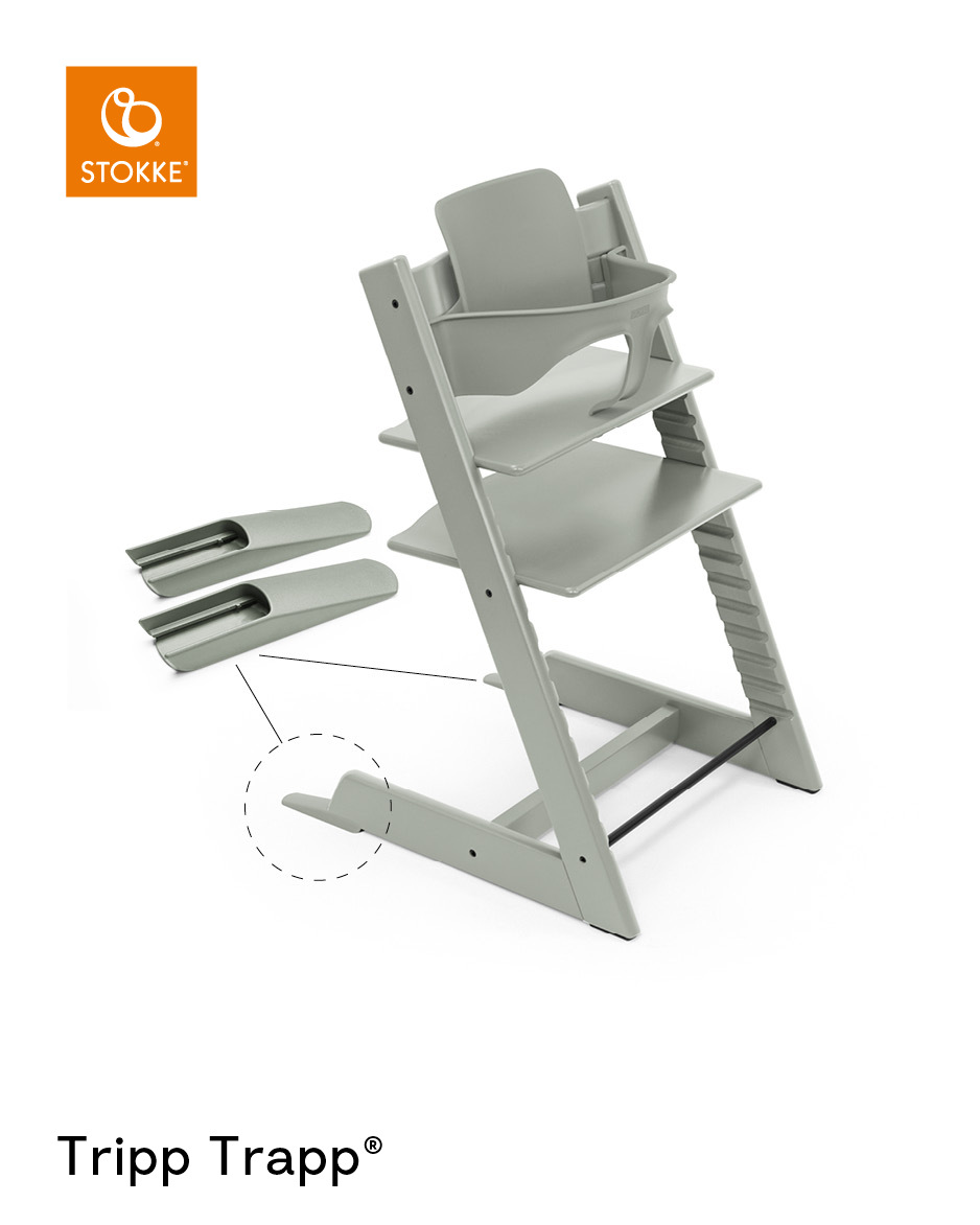 babymarkt Tripp Trapp Hochstuhl Glacier Green + Gratis Baby Set V2 Glacier Green Auslauf