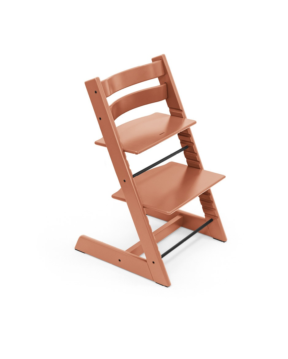 babymarkt Tripp Trapp Hochstuhl Buche Terracotta + gratis Baby Set V2 Terracotta Online Shopping