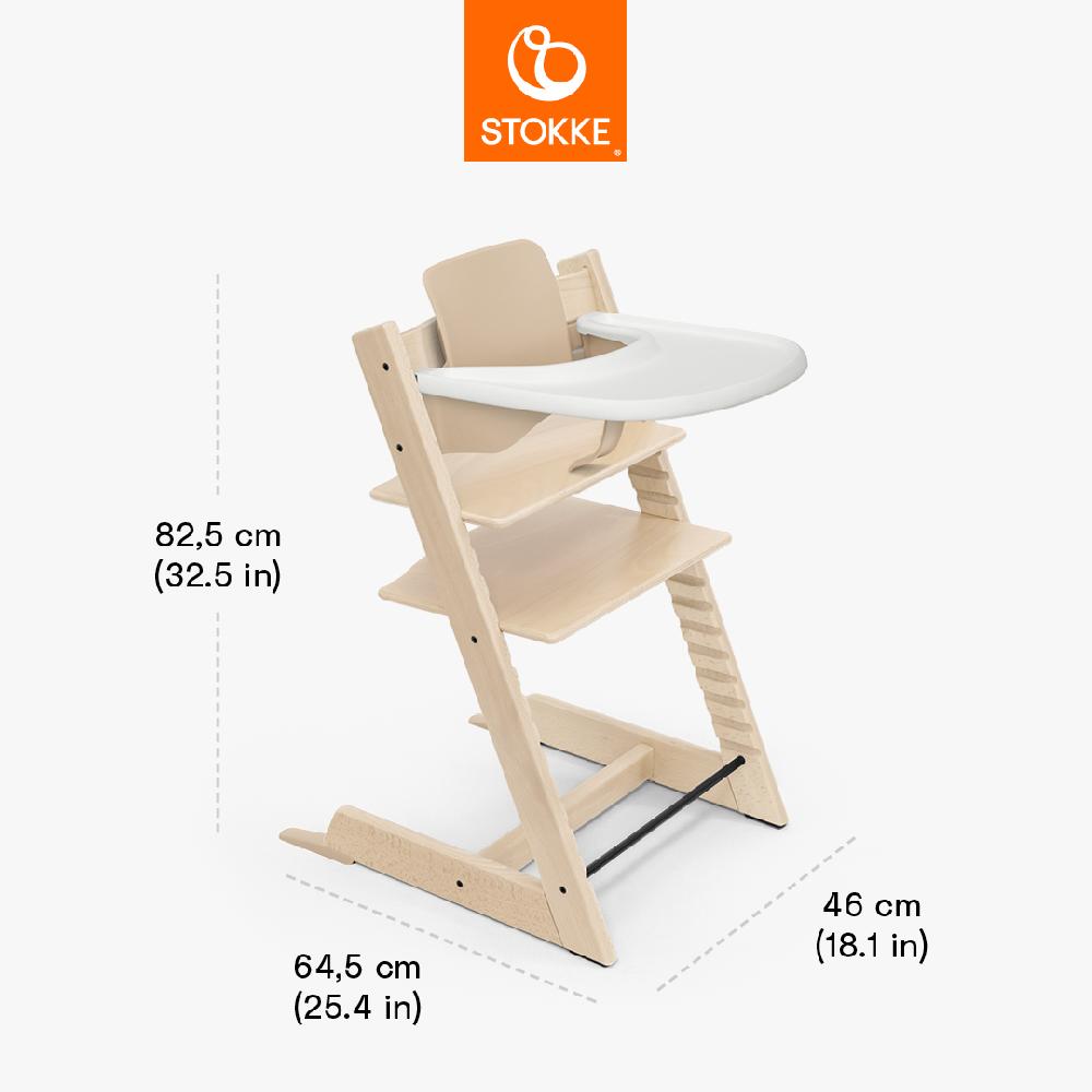 babymarkt Tripp Trapp Hochstuhl Buche natur inkl. Tray weiß und Baby Set V2 natur Cyber Monday