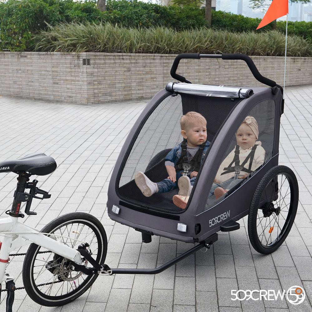 babymarkt Crew Fahrradanhänger Trailer II Dark Grey Rabatt