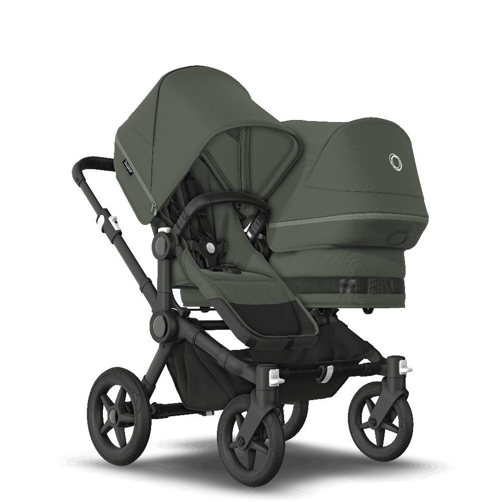 babymarkt Geschwisterwagen Donkey 5 Duo Complete Black/Forest Green