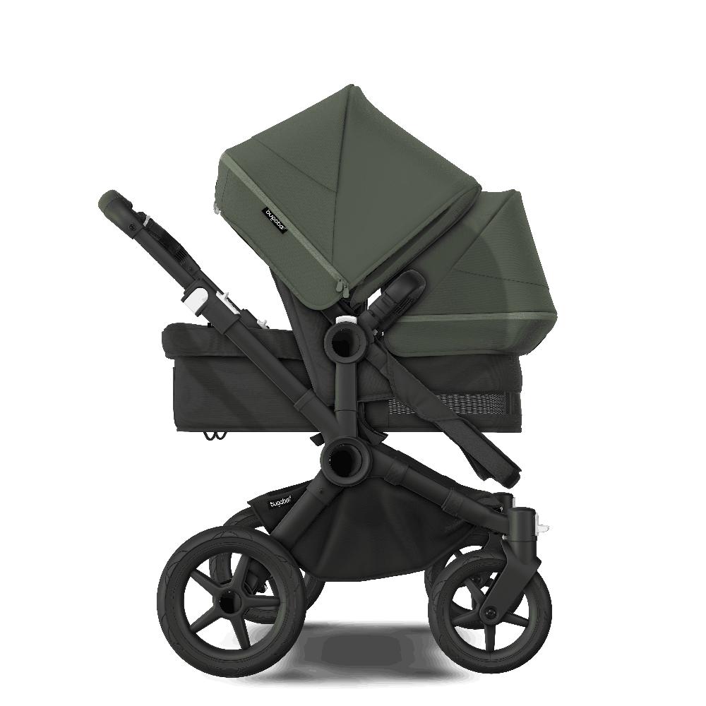 babymarkt Geschwisterwagen Donkey 5 Duo Complete Black/Forest Green Versandkostenfrei