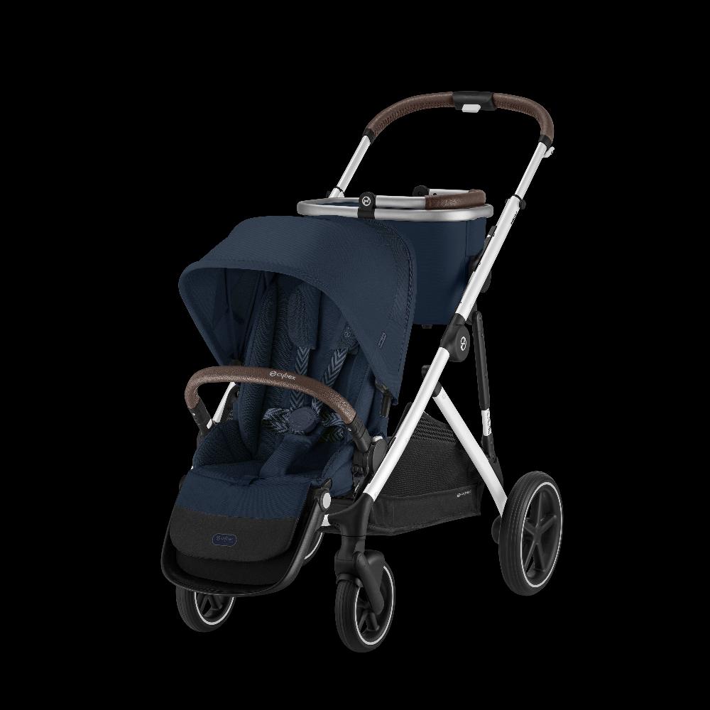 babymarkt Kinderwagen Gazelle S Silver Ocean Blue inklusive Babyschale Cloud G i-Size Plus Ocean Blue Basisstation Base G und Adapter Große Rabatte