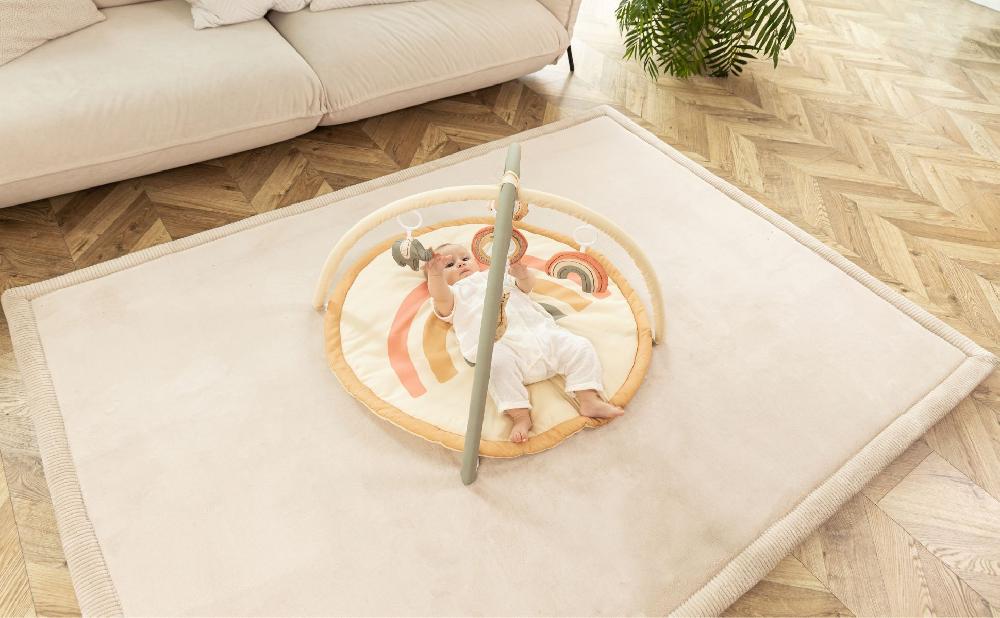 babymarkt Samtmatte-Spielmatte für Baby 200 x 150 cm Beige Wochenangebot