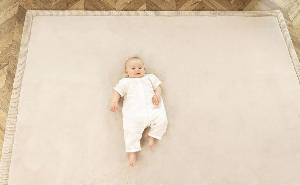 babymarkt Samtmatte-Spielmatte für Baby 200 x 150 cm Beige Wochenangebot