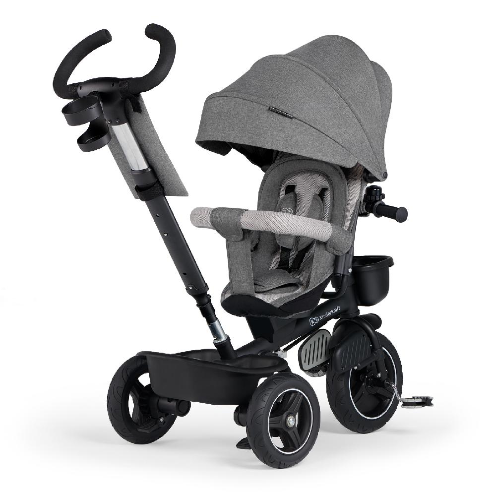babymarkt 5 in 1 Dreirad SPINSTEP platinum grey Letzter Tag