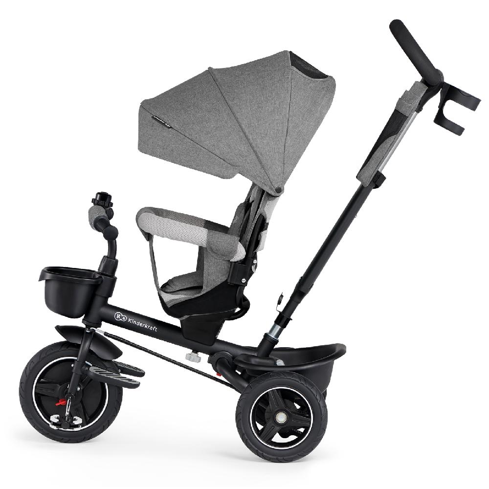 babymarkt 5 in 1 Dreirad SPINSTEP platinum grey Letzter Tag