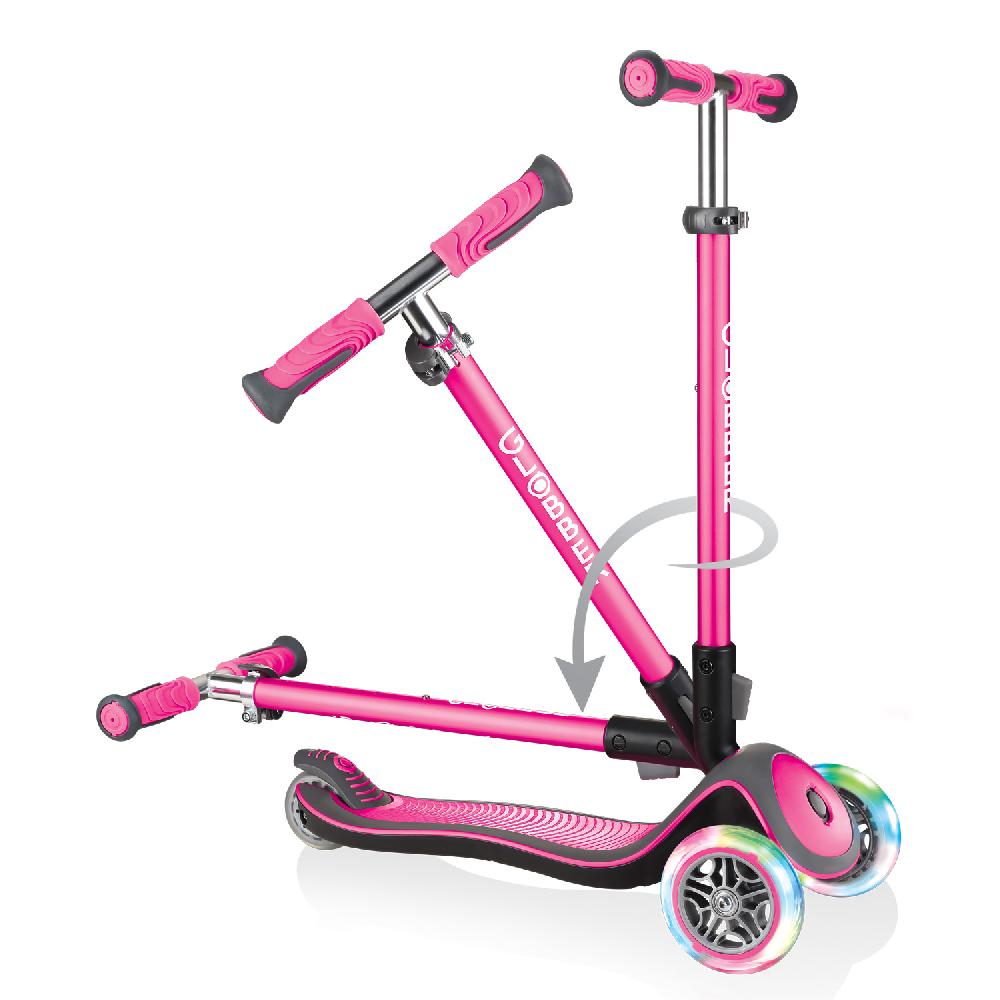 babymarkt Scooter ELITE DELUXE LIGHTS mit Leuchtrollen pink Bis zu 60% Rabatt