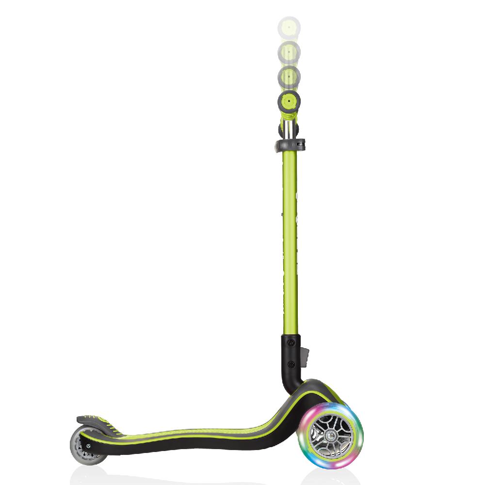 babymarkt Scooter ELITE DELUXE LIGHTS mit Leuchtrollen lime grün Discount Store für neue Produkte