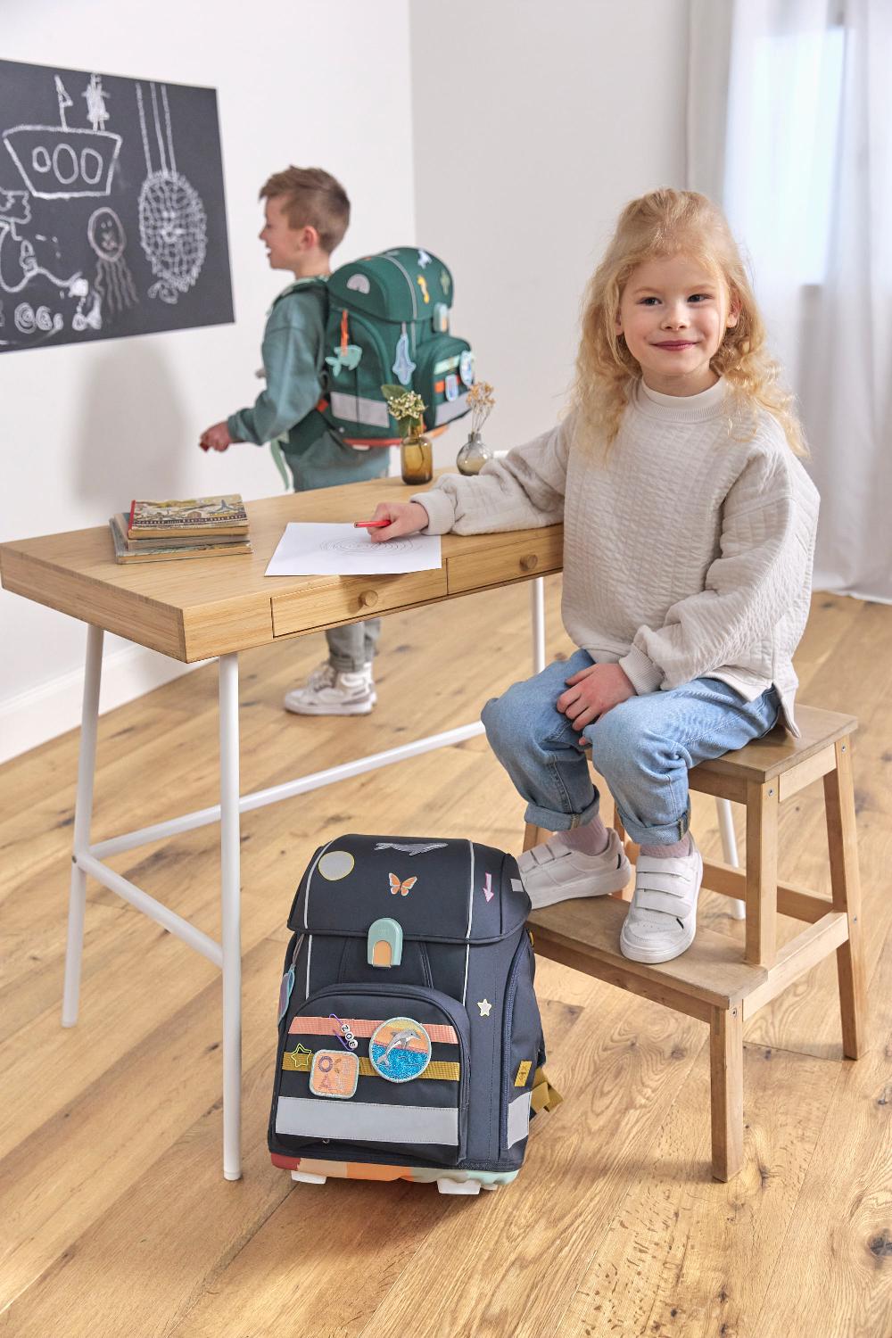 babymarkt School Set Boxy Unique dark blue Ocean Edition Super Rabatt