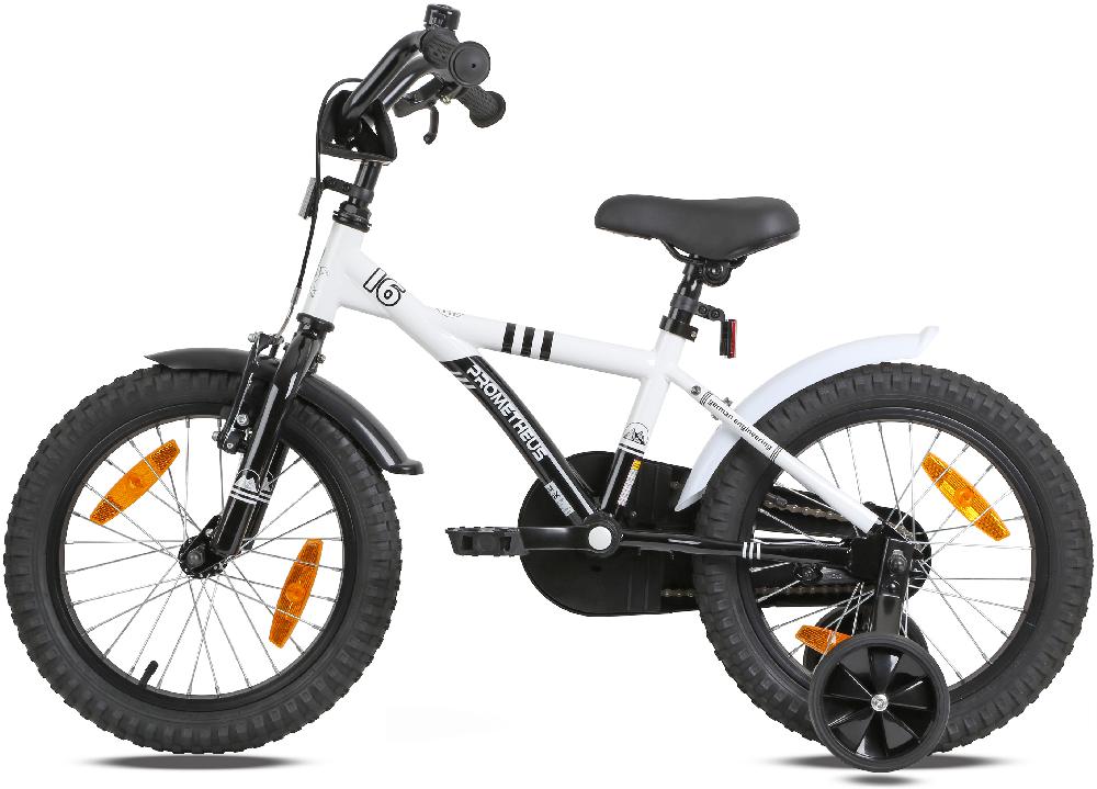 babymarkt Kinderfahrrad 16" mit Stützräder weiß-schwarz 50% Rabatt mit kostenlosem Versand