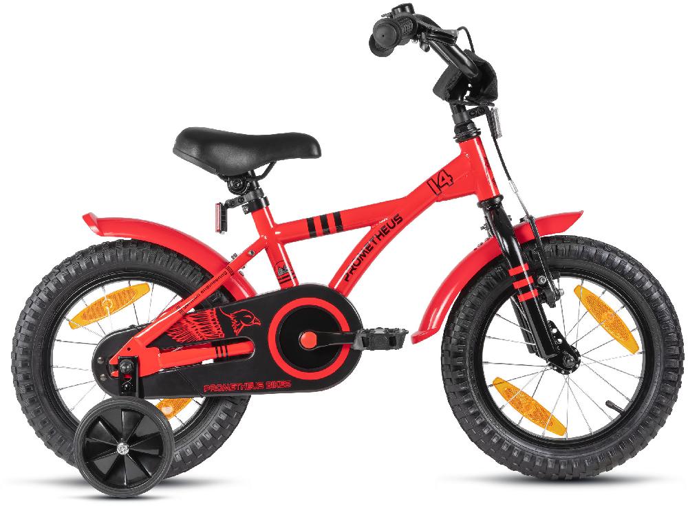 babymarkt Kinderfahrrad 14" mit Stützräder rot-schwarz Sonderangebot