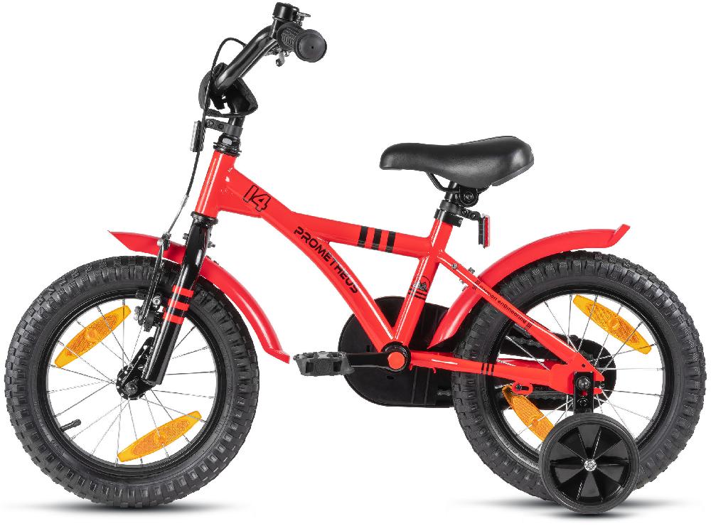 babymarkt Kinderfahrrad 14" mit Stützräder rot-schwarz Sonderangebot