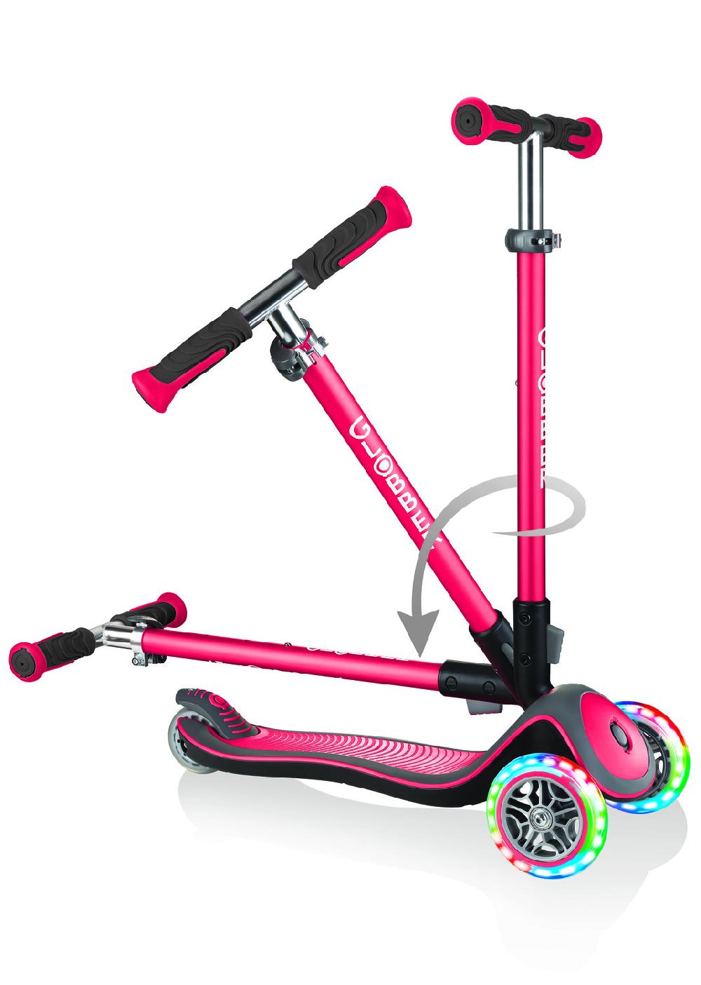 babymarkt Scooter ELITE DELUXE LIGHTS mit Leuchtrollen rot Günstig kaufen