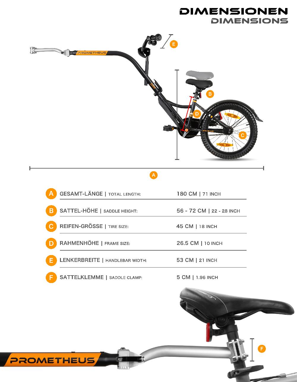 babymarkt Tandem Fahrradanhänger 18" Exklusivangebot