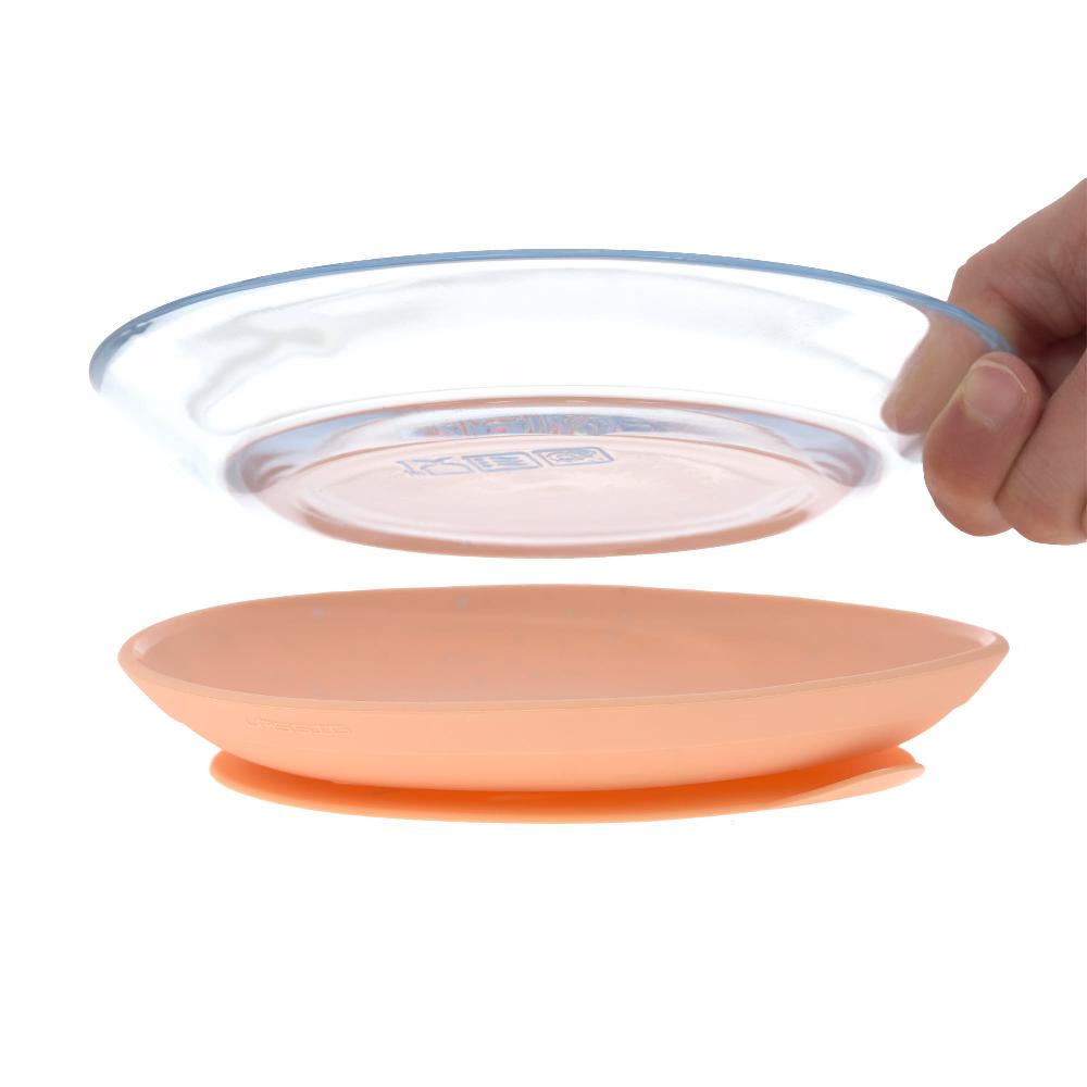 babymarkt Esslernset aus Glas und Silikon apricot Cyber Monday