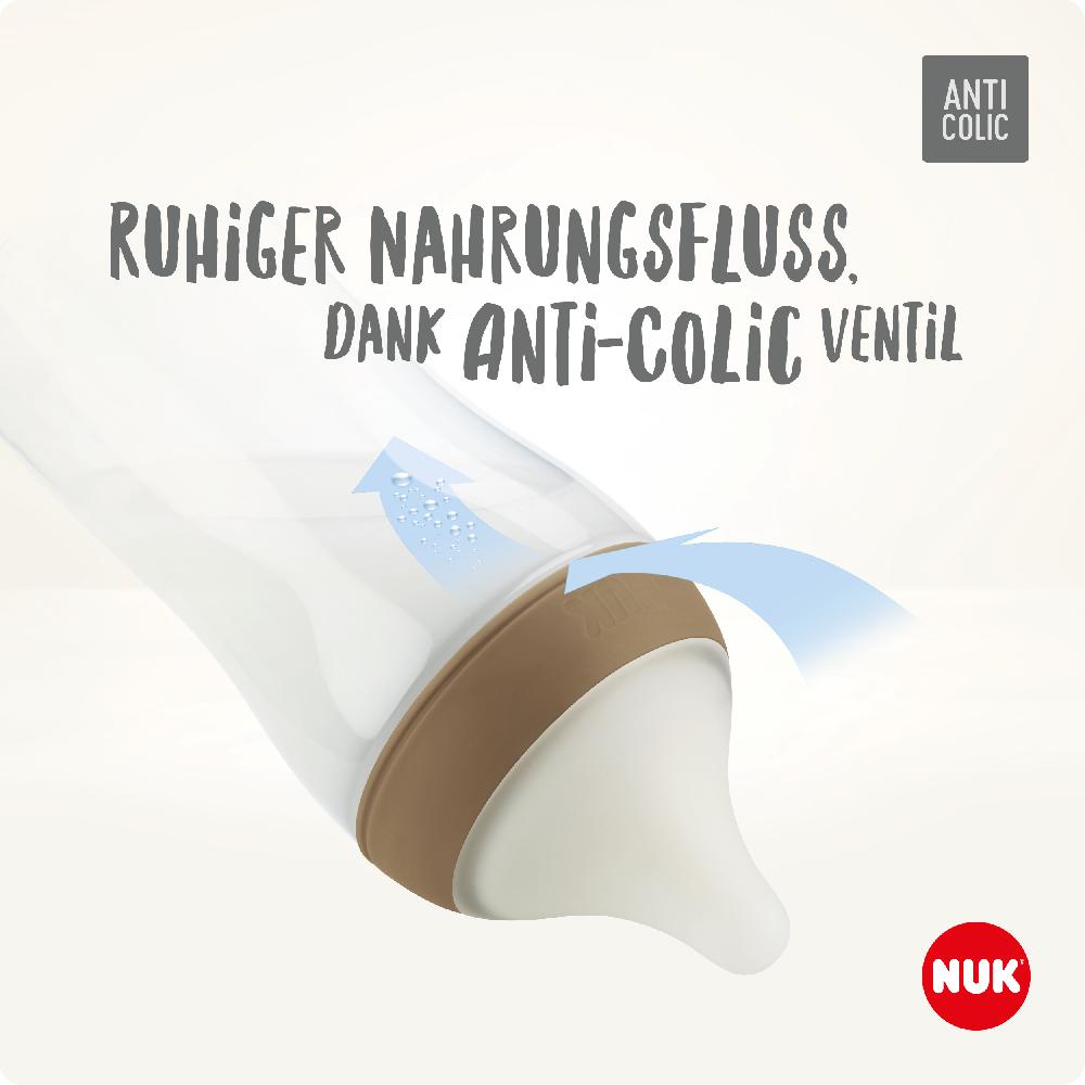 babymarkt Starterset Perfect Match Disney Winnie Pooh Anti-Colic inkl. Schnuller Space 0-6 Monate in beige und mint Lagerräumung