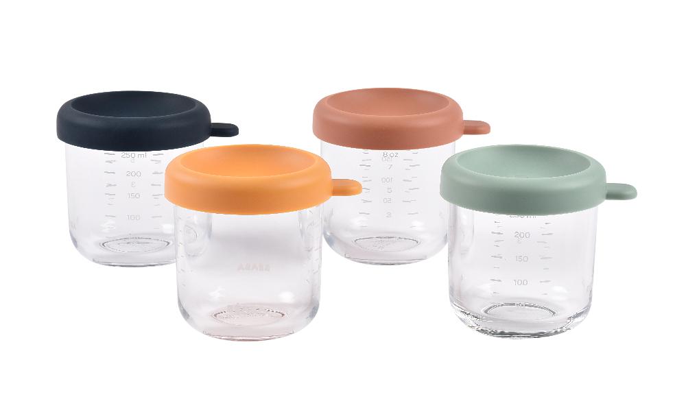 babymarkt Portionsbehälter 4er Set aus Glas sunrise Zeitlich begrenztes Angebot