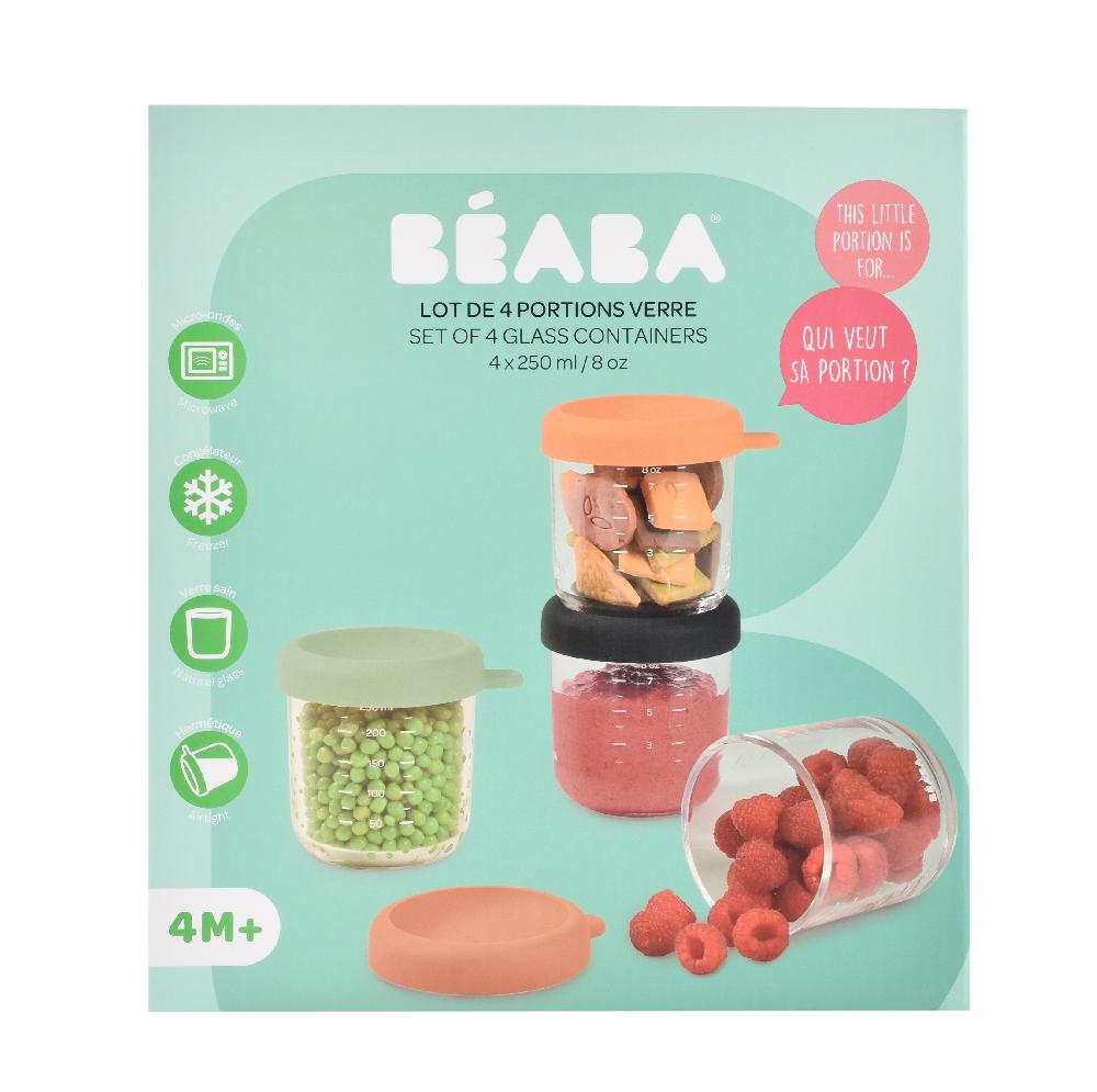babymarkt Portionsbehälter 4er Set aus Glas sunrise Zeitlich begrenztes Angebot
