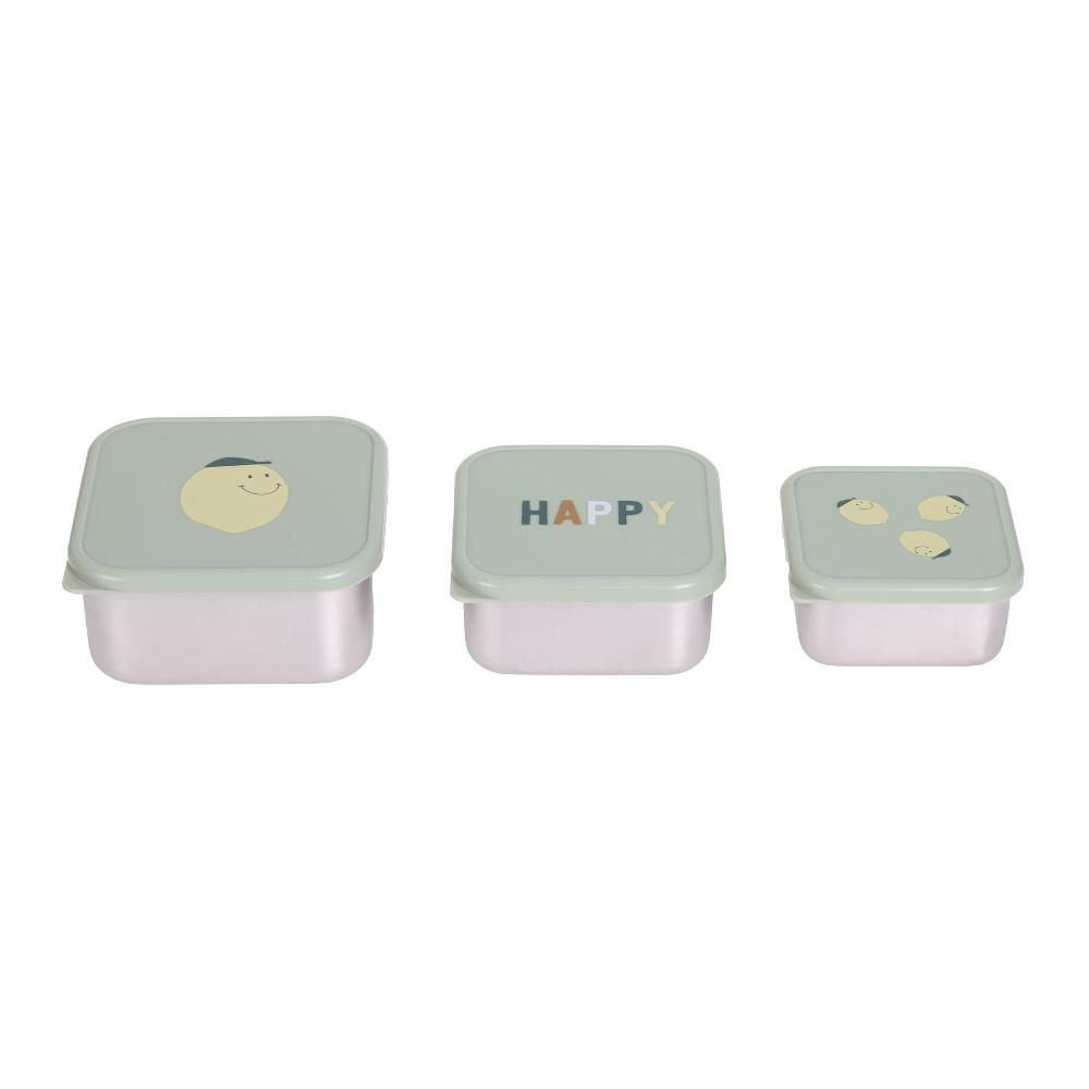 babymarkt Brotdosenset aus Edelstahl Happy Fruits Lemon zollfrei